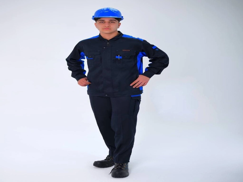 لباس کار مهندسی سهند پروشات مشکی آبی